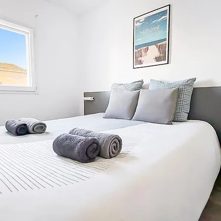 Bienvenue A Eden Roc 5 Pers, Clim, Terrasse, Piscine, Plage A Pied Apartament