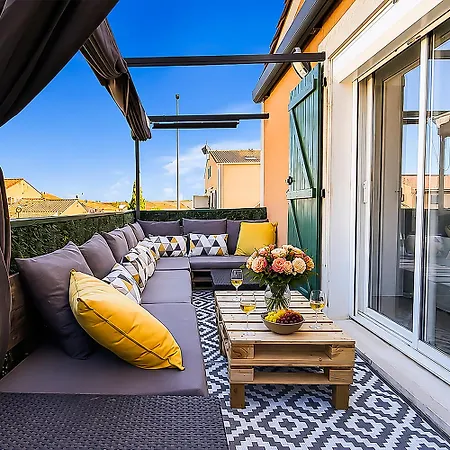 Apartament Bienvenue A Eden Roc 5 Pers, Clim, Terrasse, Piscine, Plage A Pied Narbona